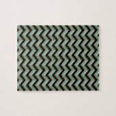 Black Gold Blauwgroen ZigZag Legpuzzel (Horizontaal)