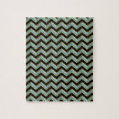 Black Gold Blauwgroen ZigZag Legpuzzel (Verticaal)