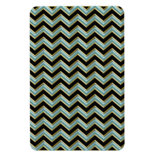 Black Gold Blauwgroen ZigZag Magneet