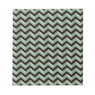 Black Gold Blauwgroen ZigZag Notitieblok