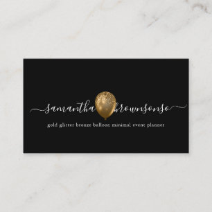 Black Gold bronzen ballon minimale planner Visitekaartje