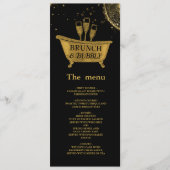 Black Gold Brunch & Bubbly menu Mariage (Devant)