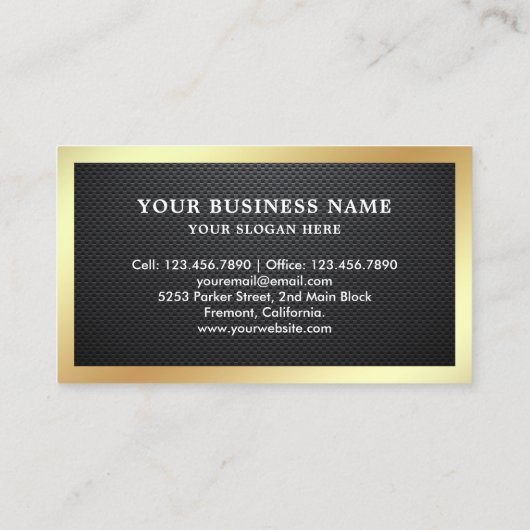 Black Gold Bugs Verwijdering ongediertebestrijding Visitekaartje (Achterkant)