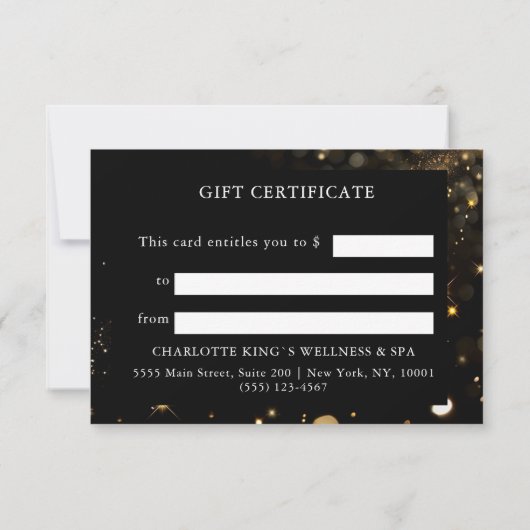 BLACK GOLD BUSINESS CADEAUBON (Achterkant)