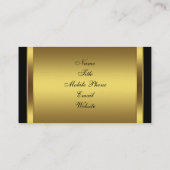 Black Gold Cartes de visite (Dos)