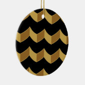Black Gold Ceramic Ornament (Rechts)