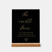 Black Gold Cette bougie brûle la table mémoire Mar (Recto)