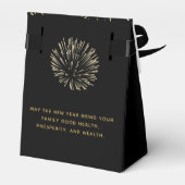 Black Gold Chinese New Year of the Horse Bedankdoosjes (Achterkant)