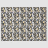 Black Gold Christmas Pattern#14 ID1009 Tissuepapier (Voorkant)