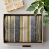 Black Gold Christmas Pattern#27 ID1009 Tissuepapier (Geschenk)