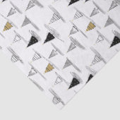 Black Gold Christmas Pattern#5 ID1009 Tissuepapier (Detail)