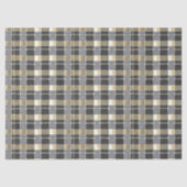 Black Gold Christmas Pattern#7 ID1009 Tissuepapier (Voorkant)