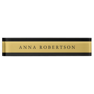 Black Gold Colors Professional Trendy minimalist Naambordje