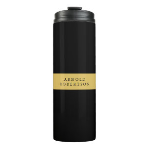 Black Gold Colors Professional Trendy minimalist Thermosbeker
