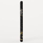 Black Gold Damask Gold Swirls Case-Mate iPhone Case (Achterkant/rechts)