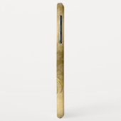 Black Gold Damask Gold Swirls Case-Mate iPhone Case (Achterkant/links)