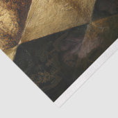 Black & Gold Diamond Checkers Pattern Tissuepapier (Detail)