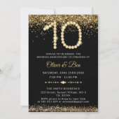 Black & Gold Diamonds 10th Anniversary Kaart (Voorkant)