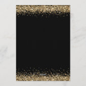 Black Gold Diamonds 80th Birthday Party Invitation (Dos)