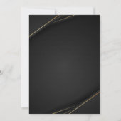 Black & Gold Elegant Wedding Invitation (Dos)