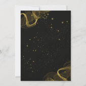 Black & Gold Elegant Wedding Invitation (Dos)