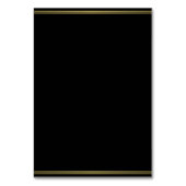 Black Gold Elegant Wedding Place Cartes de table (Dos)