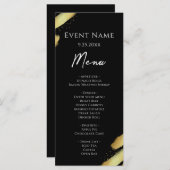 Black Gold Event Menu  (Voorkant / Achterkant)