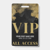 Black Gold Event VIP Badge (Front)