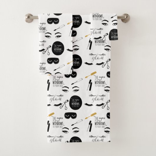 Black Gold Eyelashes Glam (En situation)