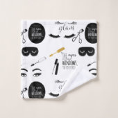 Black Gold Eyelashes Glam (Gant de toilette)