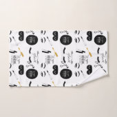 Black Gold Eyelashes Glam (Serviette à main)