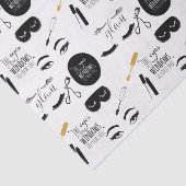 Black Gold Eyelashes Glam Birthday Tissuepapier (Detail)