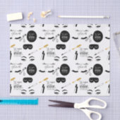 Black Gold Eyelashes Glam Birthday Tissuepapier (Craft)