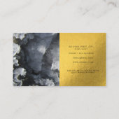 Black Gold Foil Zee Crystals Signature Script Visitekaartje (Achterkant)