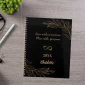 Black gold foliage quote 2026