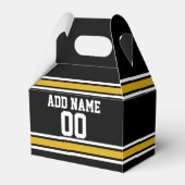 Black Gold Football Jersey Bedankdoosjes (Voorkant Zijde)