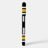 Black Gold Football Jersey Case-Mate iPhone Case (Achterkant / Rechts)