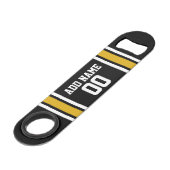 Black Gold Football Jersey Nom personnalisé Numéro (Devant angulaire)