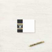 Black Gold Football Jersey Post-it® Notes (Op bureau)