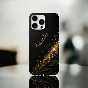 Black Gold Fusion iPhone 16 Pro Max Hoesje