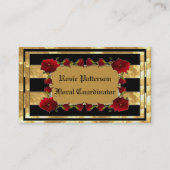 Black Gold Gem-Rozen Visitekaartje (Voorkant)