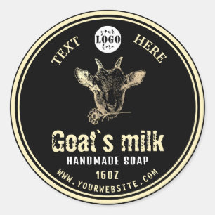 Black Gold Goat's Milk Soap Label geit-Logo