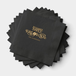 Black Gold Happy Halloween Party