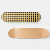 BLACK GOLD HEXAGON PATTERN SKATEBOARD (Horizontaal)