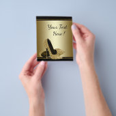 Black Gold High-hiel-brochure Flyer (Hand)