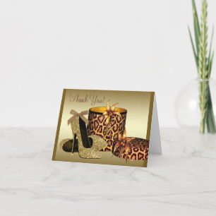 Black Gold High talon Chaussures Merci Cartes