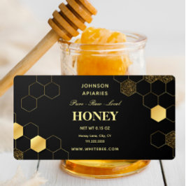 Black Gold Honey Minimalistisch label