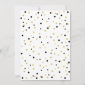 Black & Gold | Invitation anniversaire adulte (Dos)