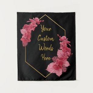 Black Gold Jubileum Party Photo Booth Backdrop Wandkleed