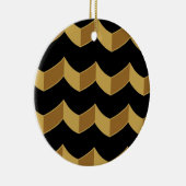 Black Gold Keramisch Ornament (Rechts)